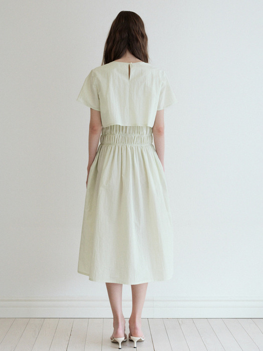 Layered Dress-lightgreen