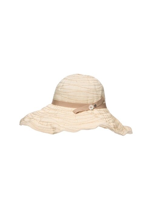 Soft wide hat(Yellow ivory)