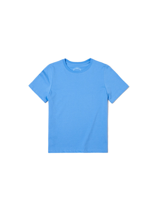 A3403 Signature silket T-shirt_Sky blue