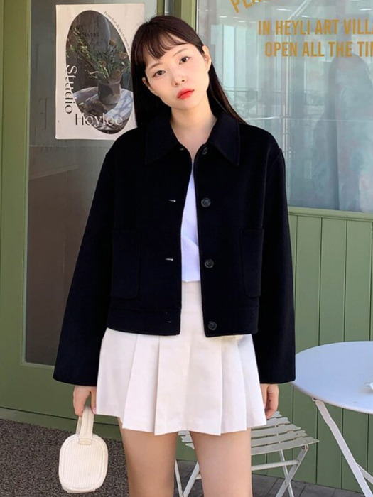 [Day-Wool] Handmade Cropped Jacket_3color