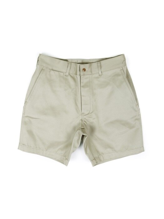 MILITARY OFFICER CHINO SHORT PANTS[BEIGE]