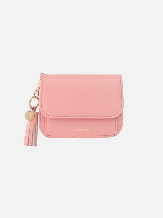 Dijon N301R Round Card Wallet apricot blush