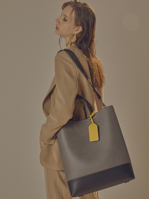BRUNI Unisex Tote Bag (Charcoal Grey)