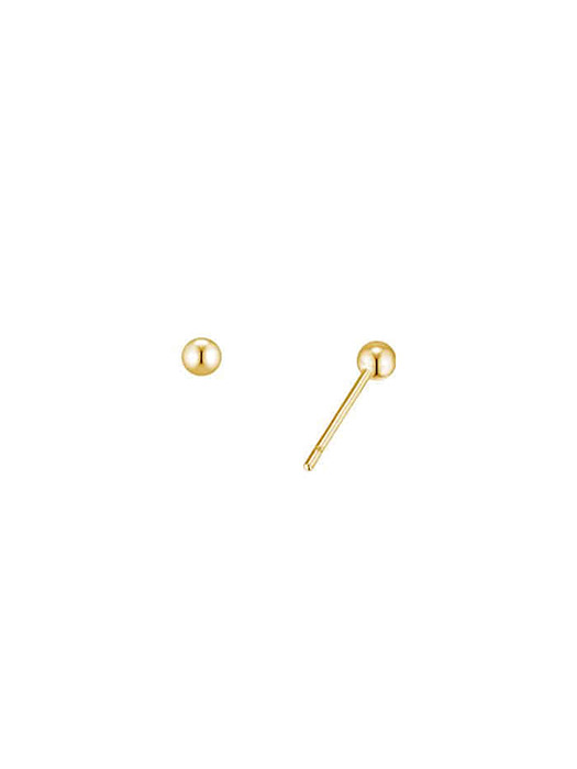 [925 silver] Deux.silver.167 / haute ball earring (3mm)(gold)