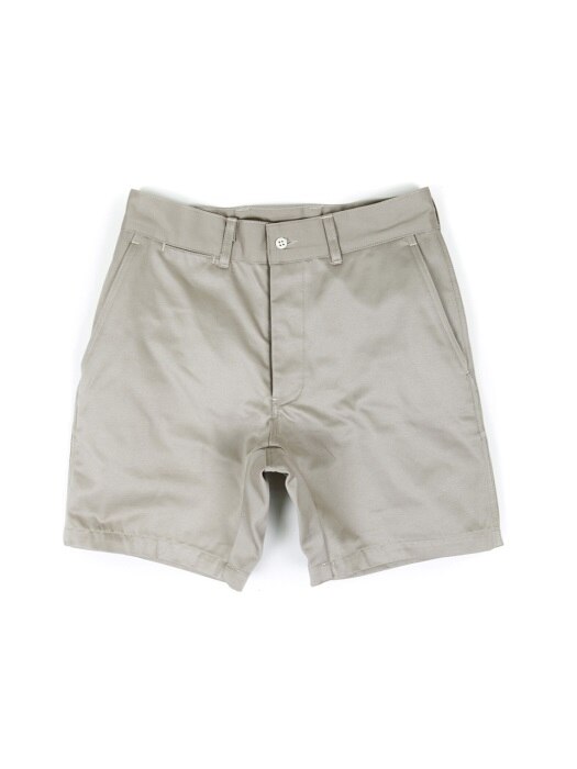 MILITARY OFFICER CHINO SHORT PANTS[IVORY]