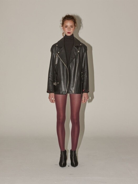 Matisse lambs leather Rider jacket - black