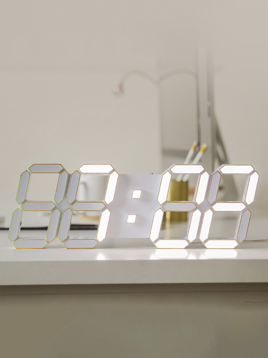 국산 인테리어 LED 벽시계 38cm 프리즘