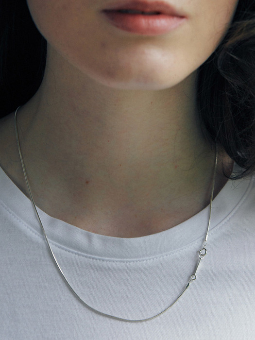 [925 silver] Un.silver.138 / soir necklace (silver)