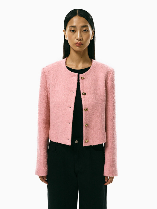 bookle tweed jacket_pink