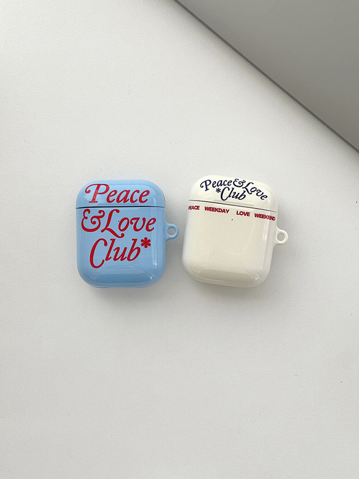 Peace&Love*Club Airpods Case (2type)