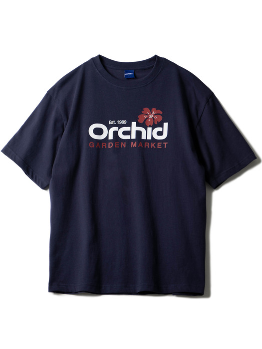ORCHID TEE (NAVY)