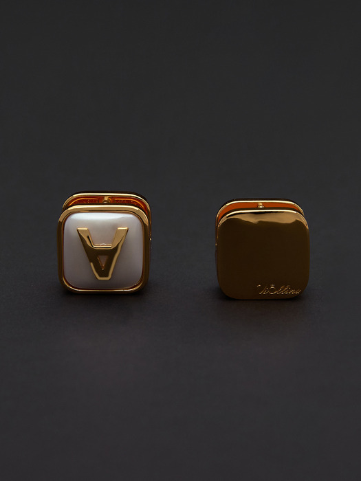 Cube Logo Earrings_Gold