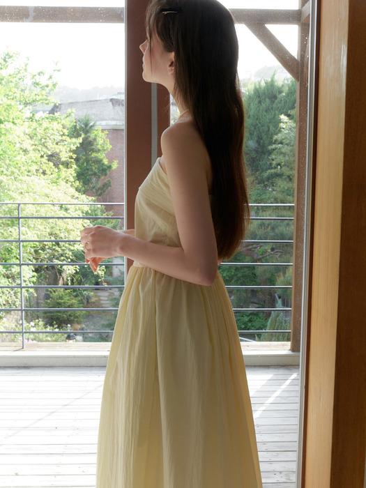 [단독]Doing bustier dress_2way (yellow)