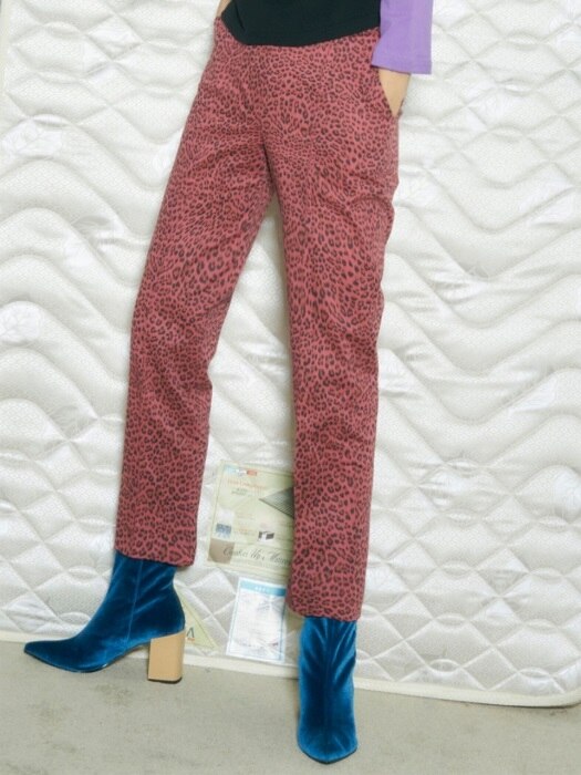 Baby Leopard Chino Pants [PINK]