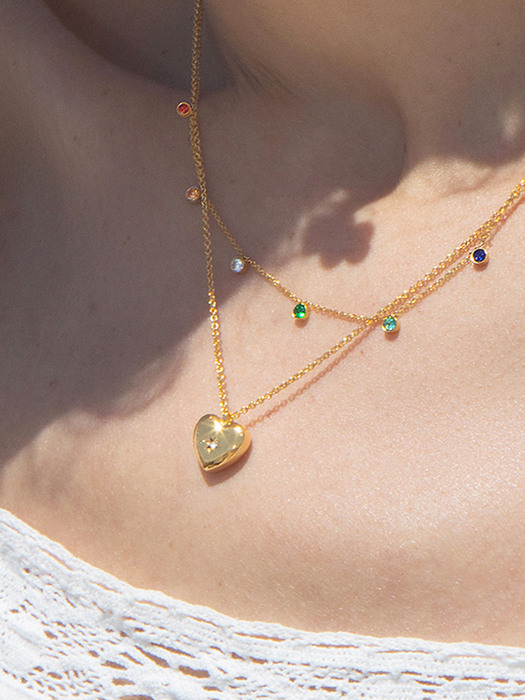 [SET] shining necklace set (2colors)
