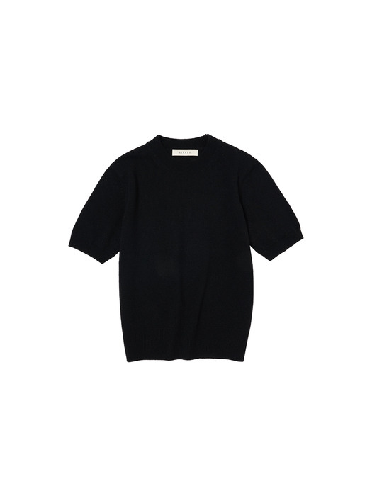 SI SKN 2021 cashmere blend short knit_Black