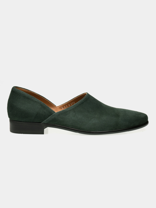 Luce_House Shoes Green Suede / ALC028