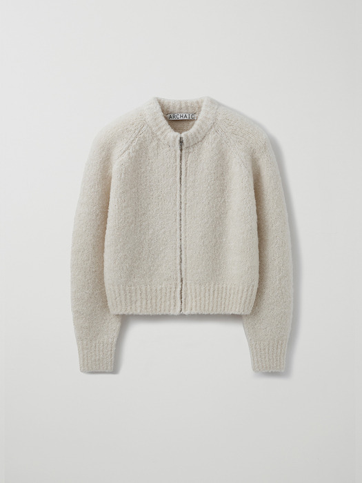 bookle zip-up knit_ivory