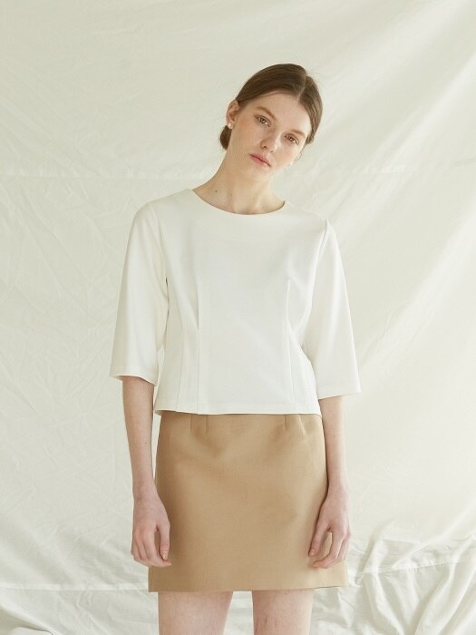DART POINTED TOP - IVORY