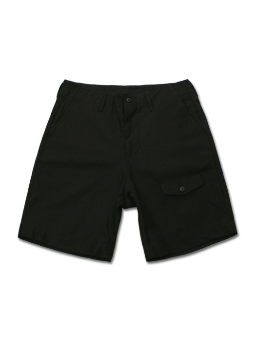 army officer shorts -black-