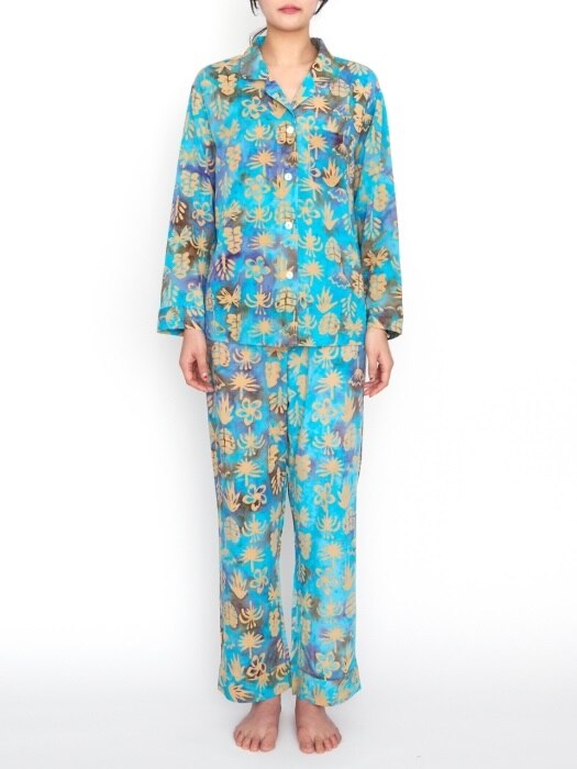 Pajamas - Balibloom / Pastel Blue _ Woman