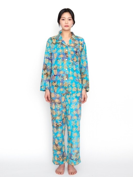 Pajamas - Balibloom / Pastel Blue _ Woman