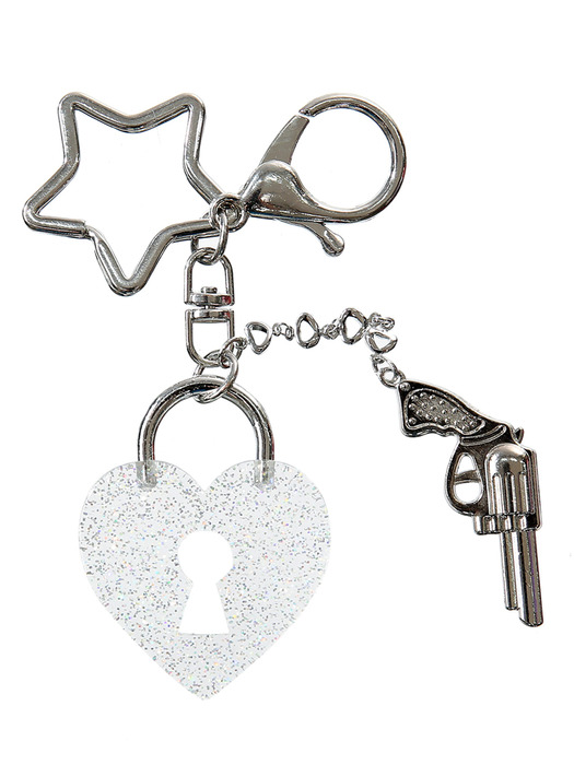 1 0 heart lock key ring