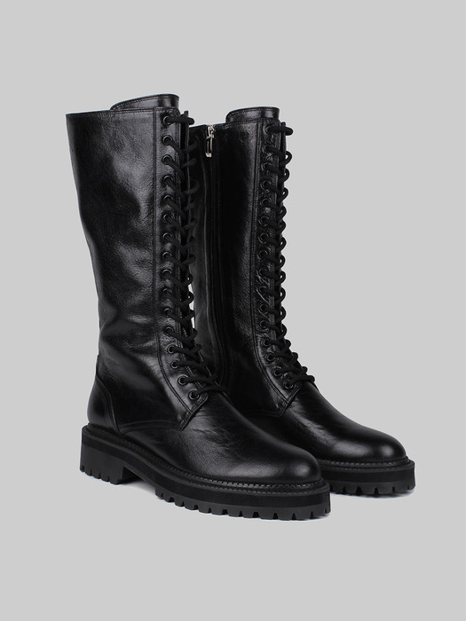 rim050 laceup high boots (black)