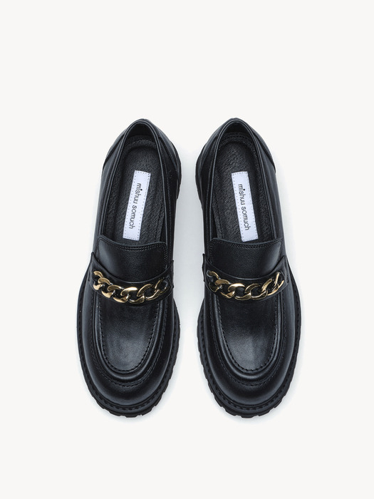chunky sole chain loafer_BK