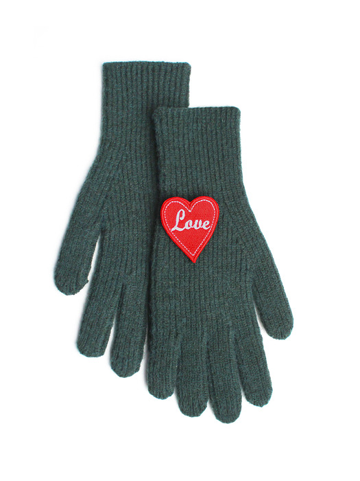 Lovely patch Knit Gloves(니트 스마트폰 장갑)
