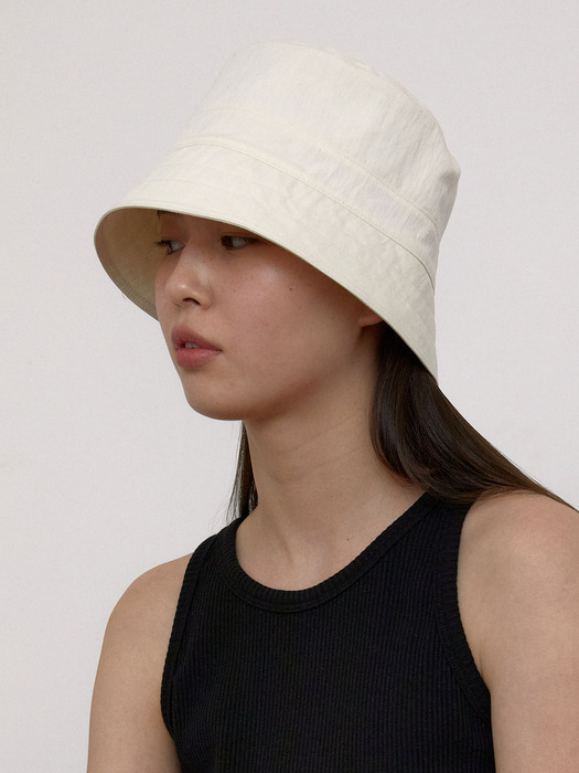 Cotton Bucket Hat (Ivory)