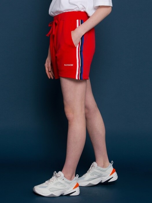 [unisex] Sideline Short pants (RED)