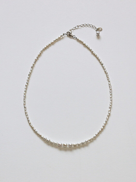 mini gradation pearl necklace