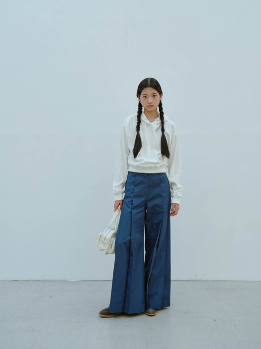 WIDE PINTUCK TROUSERS (2COLORS)