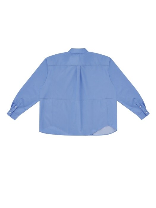 Twisted Oversize Shirt (Sky Blue)