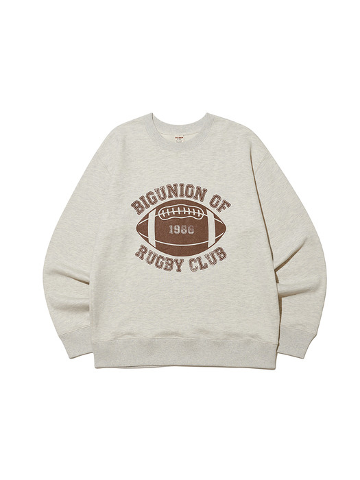 Rugby Club Sweat Crew / 3 COLOR