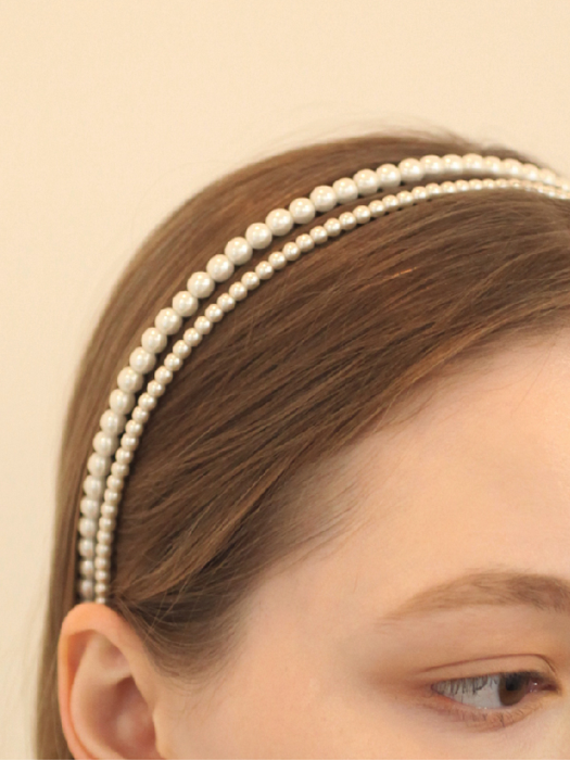 LV063 Mini pearl bead headband