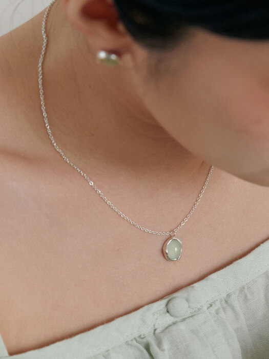 glory gemstone necklace (3 colors)