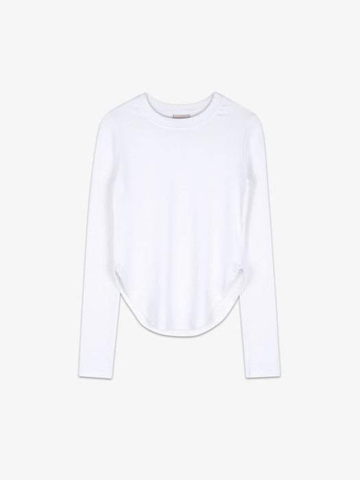 Lossy Fitted Long-Sleeved T-Shirt White
