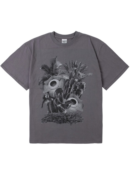 PLANT H/S TEE [CHARCOAL]