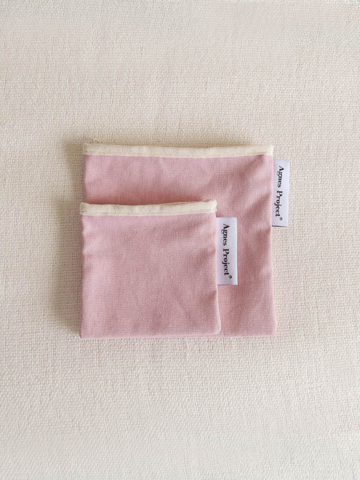 Square Color Pouch_Pink (2size)