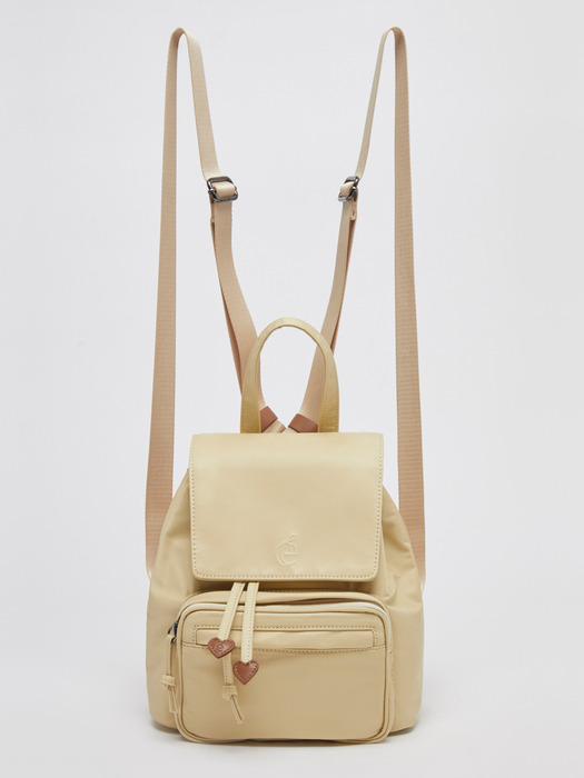 Nylon backpack(Butter)
