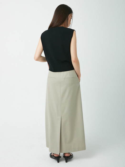 Long Slit Skirt - 2Colors