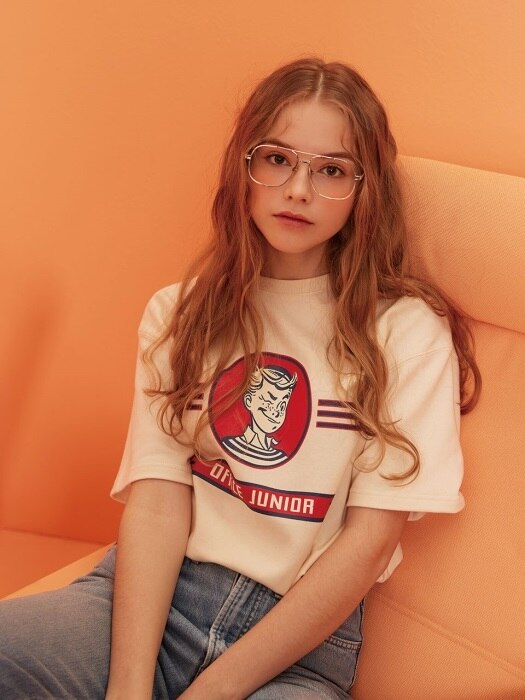 Office Junior 1/2 T-shirt (Cream)