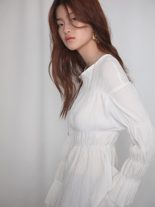 SOFT Smoke Blouse _ White 