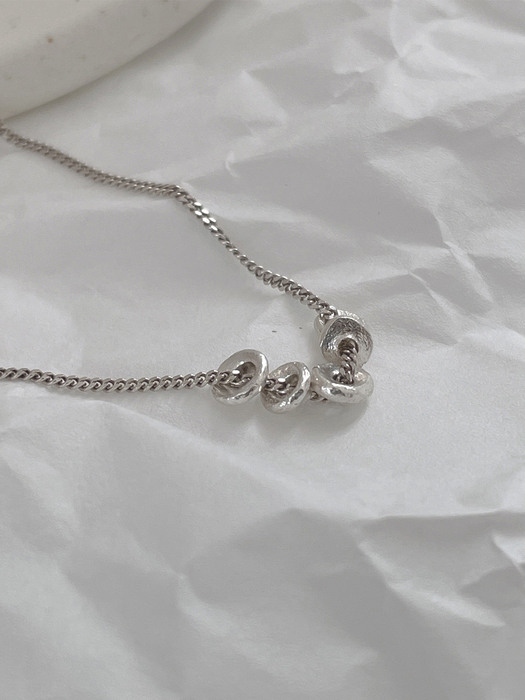 silver925 small chip necklace