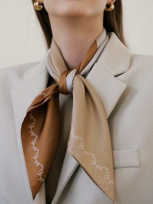 pell silk scarf (2color)