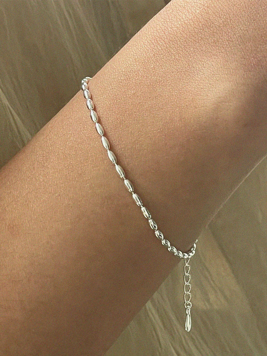 silver925 slim frank bracelet
