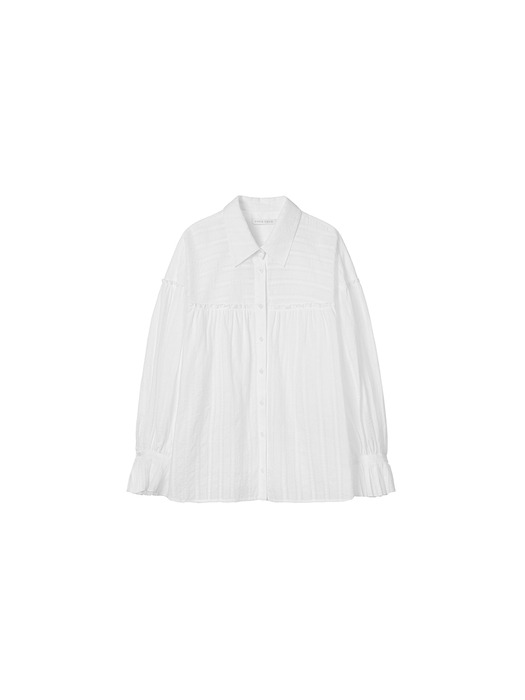 Stripe Loose Fit Shirt Style Blouse VC2412BL105M