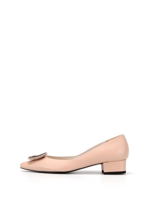 SQUARE CHAIN FLATS/PINK BEIGE